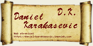 Daniel Karakašević vizit kartica